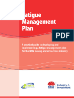 Fatigue Management Plan