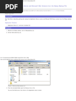 Tech Note 1009 - How To Get The Application Server and Microsoft SQL Versions From The Galaxy Backup File