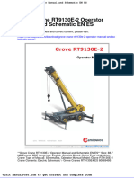 Grove Crane Rt9130e 2 Operator Manual and Schematic en Es