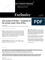 The Syrian Civil War Evolution of The Sy