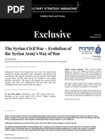 The Syrian Civil War Evolution of The Sy
