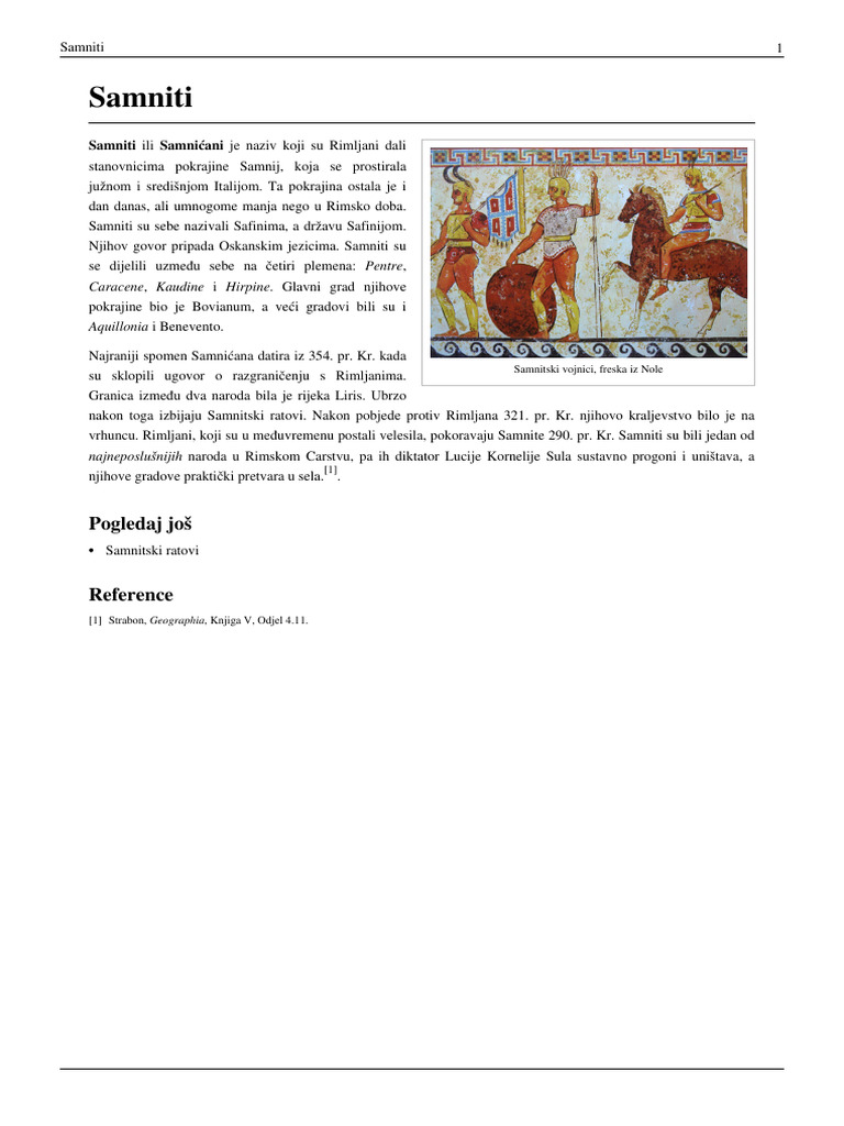 Samniti | PDF