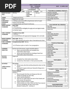 LESSON PLAN