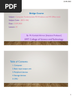 Bridge Course 1 For Computer Fundamentals