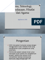 Ilmu, Teknologi, Kebudayaan, Filsafat