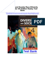 Diversity and Society Race Ethnicity and Gender 4th Edition Healey Test Bank