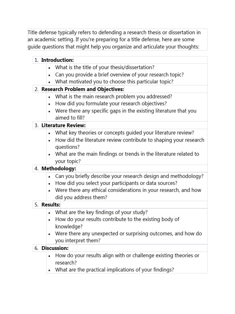 Title Defense | PDF