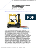 Hyster Forklift Claas 2 Electric Motor Narrow Aisle Trucks Repair Manuals Updated 11 2020