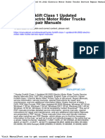 Hyster Forklift Class 1 Updated 06 2022 Electric Motor Rider Trucks Service Repair Manuals