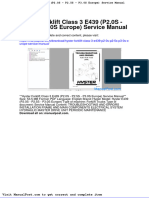 Hyster Forklift Class 3 E439 p2 0s p2 5s p3 0s Europe Service Manual