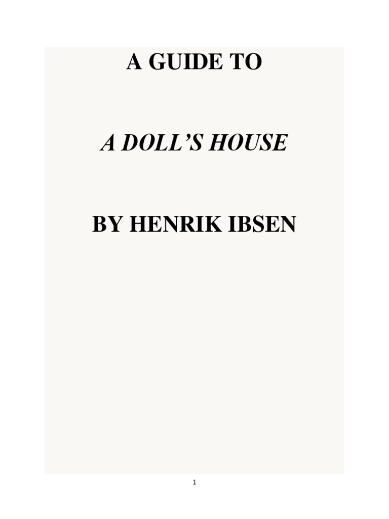 A Dolls House Notes - Complete | PDF