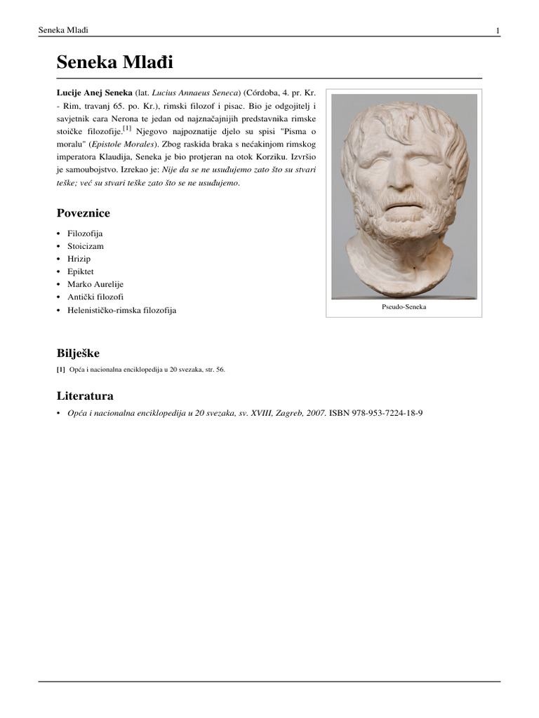 Seneka Mlađi | PDF