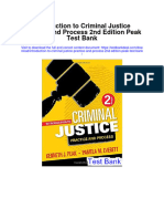 Introduction To Criminal Justice Practice and Process 2nd Edition Peak Test Bank