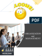 ORGANIZATION AND MANAGEMENT Lesson 4.2