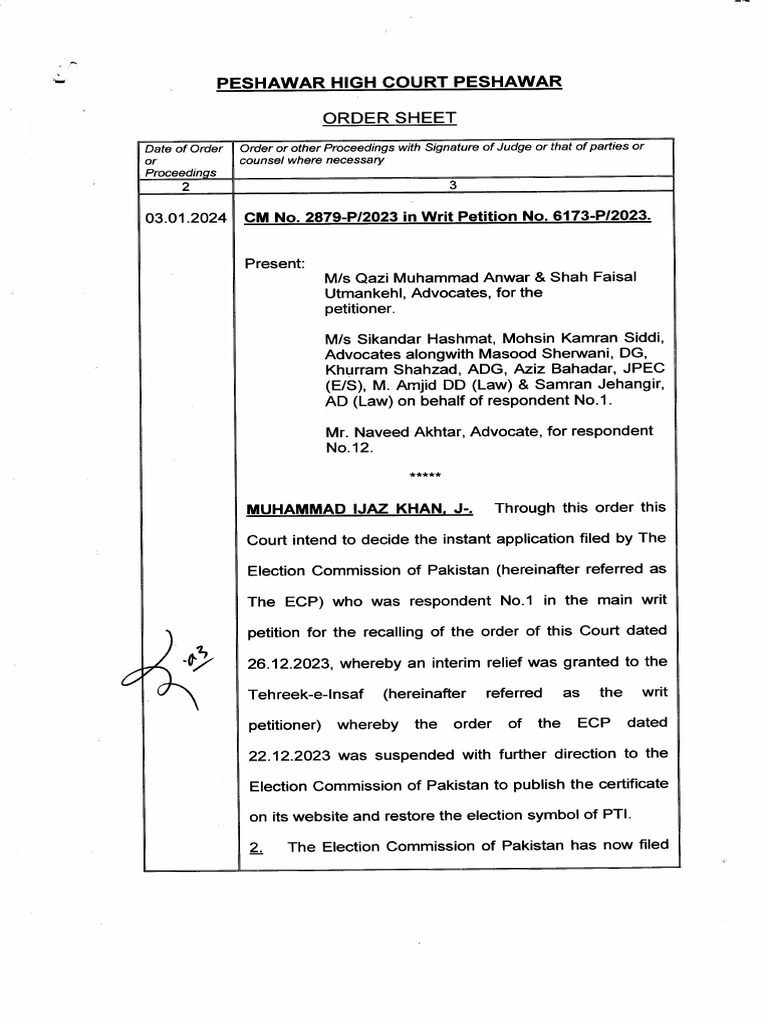 peshawar high court PDF