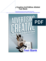Advertising Creative 3rd Edition Altstiel Test Bank
