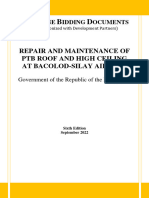 CAAPBSA2022 006 Repair and Maintenance of PTB Roof and High Ceiling at Bacolod Silay Airport Bid Documents