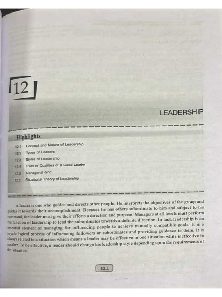 Leadership | PDF