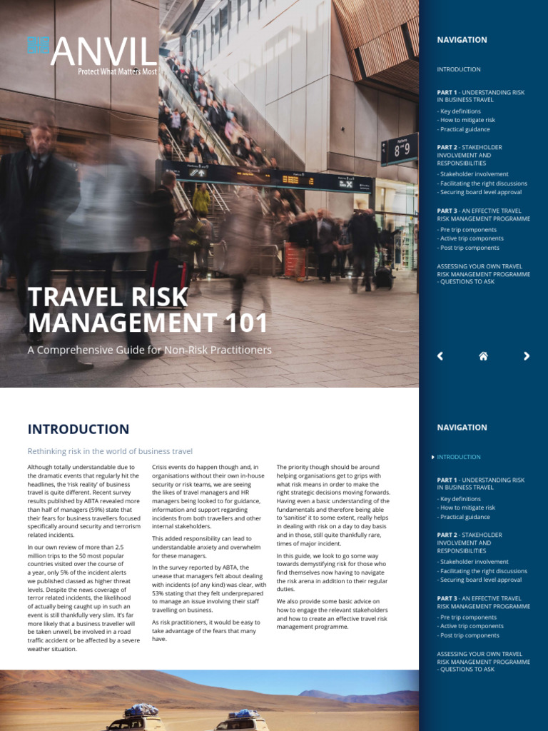 Travel Risk Management Essentials | PDF | Risk | Risk Management