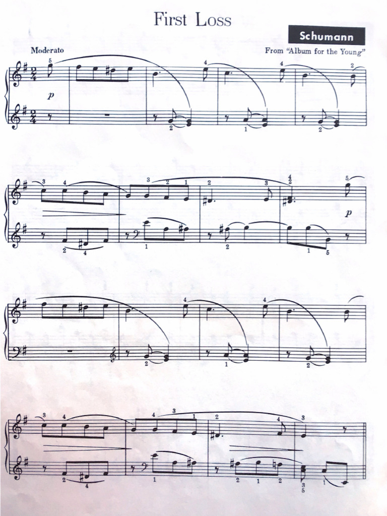 First Loss R Schumann | PDF