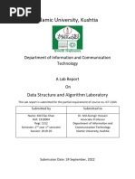 Data Structures and Algorithm Lab