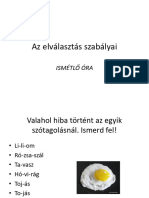 Az Elválasztáls Szabályai