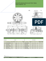 Double Enveloping Worm and Worm Gears 125mm