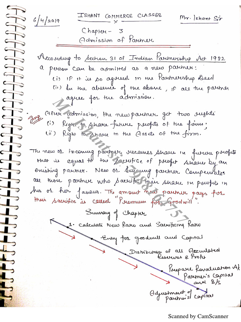 Chapter 3 Part 1 Hand Written Notes | PDF