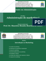 Aulas de Marketing I - Módulo I - Introdução Ao Marketing - 2022.2 - Material Do Aluno PDF