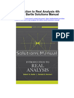 Introduction To Real Analysis 4th Edition Bartle Solutions Manual