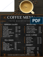 Menu Coffee