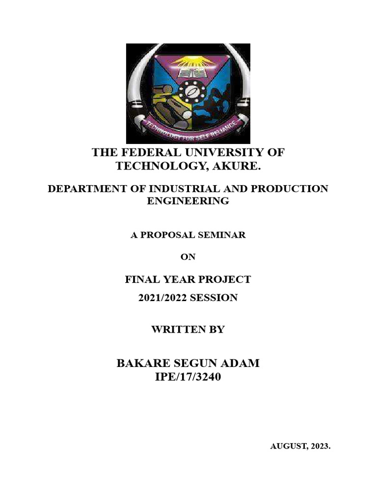 Project Proposal For The Development of A SoapMaking Machine PDF