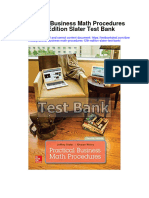 Practical Business Math Procedures 12th Edition Slater Test Bank