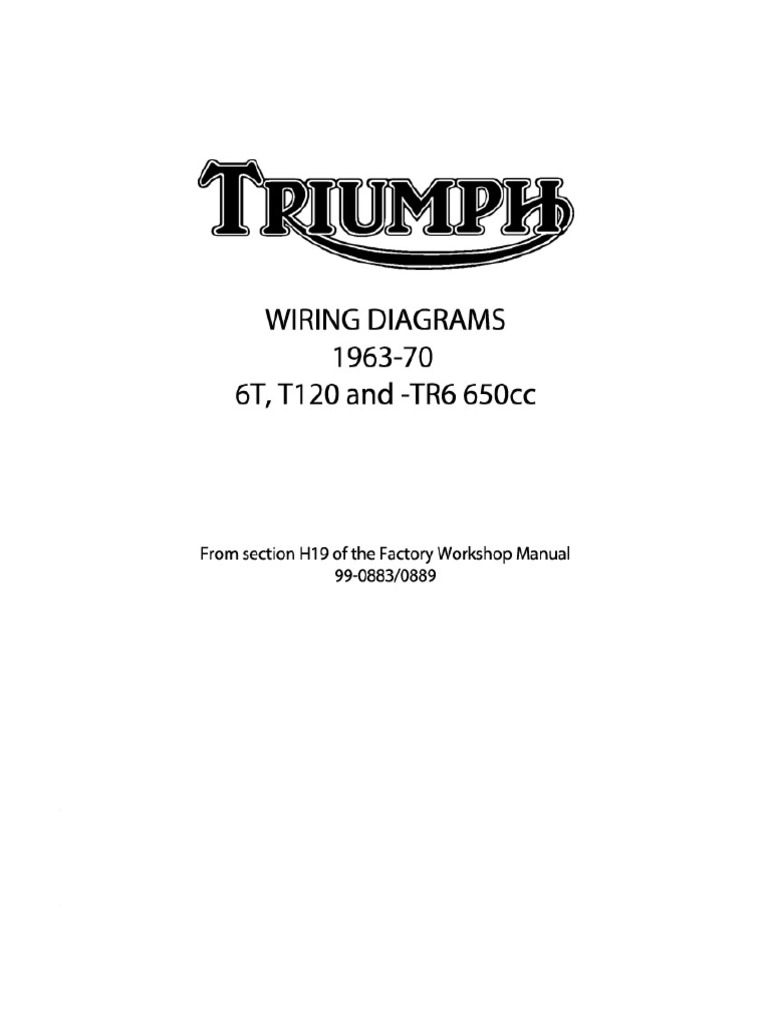 Triumph tr6-t120 WRNG 1963-70 | PDF