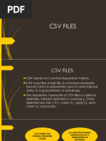 3.3. CSV Files