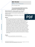 Adherence To HIV Care and Associated Health Functioning Among Youth Living With HIV in Sub-Saharan Africa