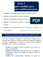 Tema 3 Principales Medidas para Distribuciones Unidimensionales