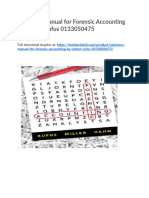 Solutions Manual For Forensic Accounting by Robert Rufus 0133050475