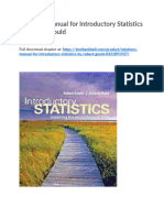 Solutions Manual For Introductory Statistics by Robert Gould 0321891937