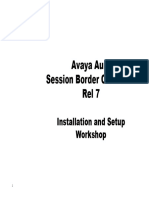 Avaya Aura Session Border Controller Rel 7