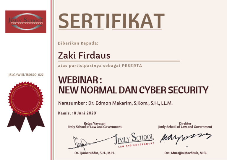WI11-022-Zaki Firdaus (Jimly School Cyber Security) | PDF