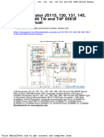 JCB Excavator js115 130 131 145 160 180 190 T4i and t4f 55kw Sevice Manual