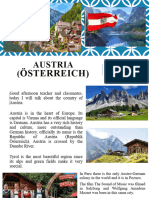 Austria - Describe A Famous City or Country That You Know and Include This Information.