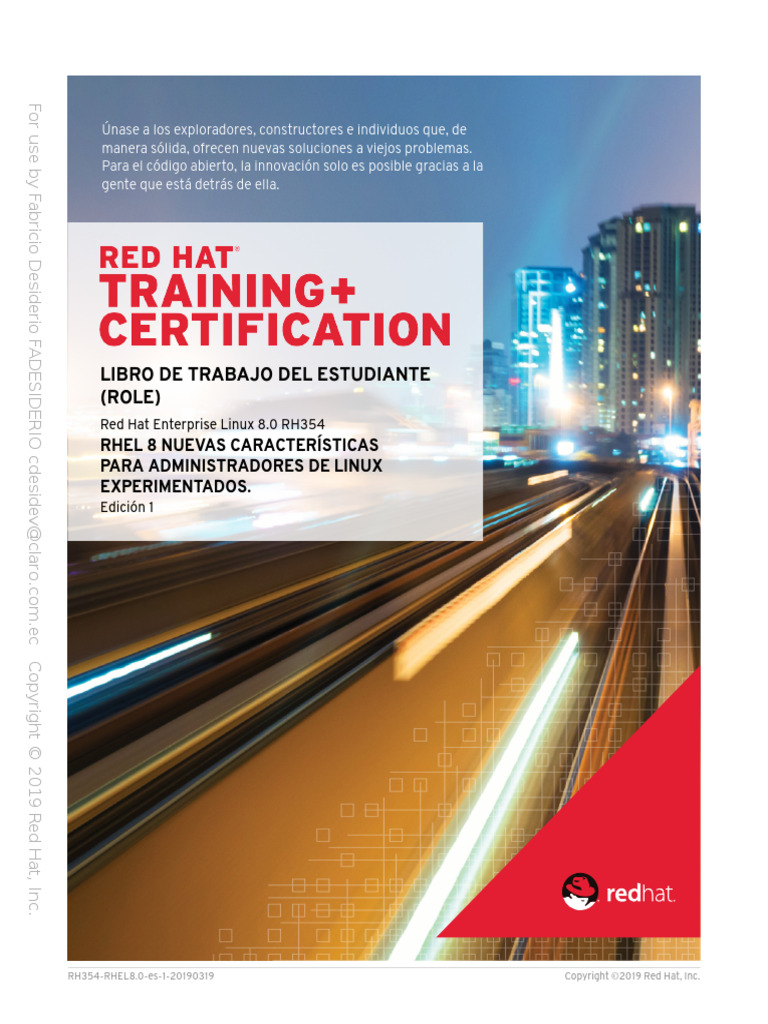 rh354 8.0 Student Guide | PDF | Computer Engineering | Red Hat