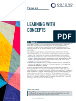 Learning With Concepts Focus Paper