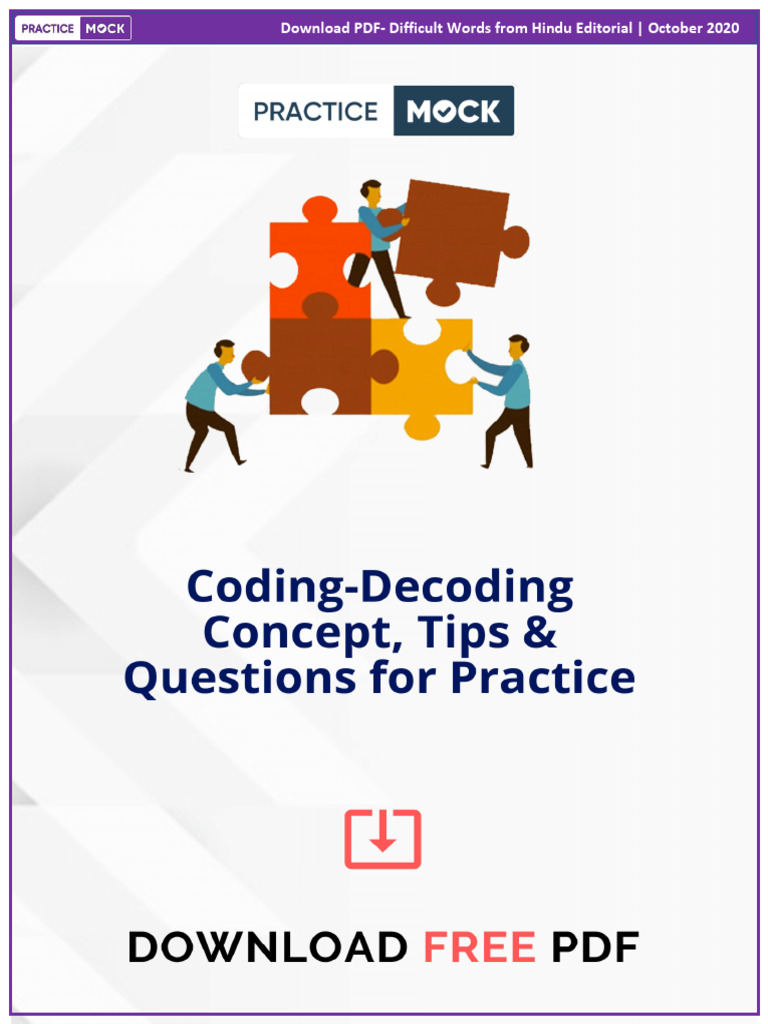 Coding Decoding tips | PDF