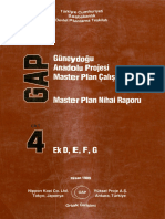 GAP Master Planı 1989