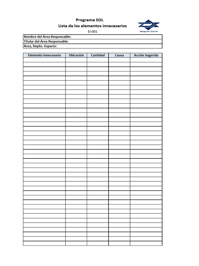 Lista de Elementos Innecesarios en SOL | PDF