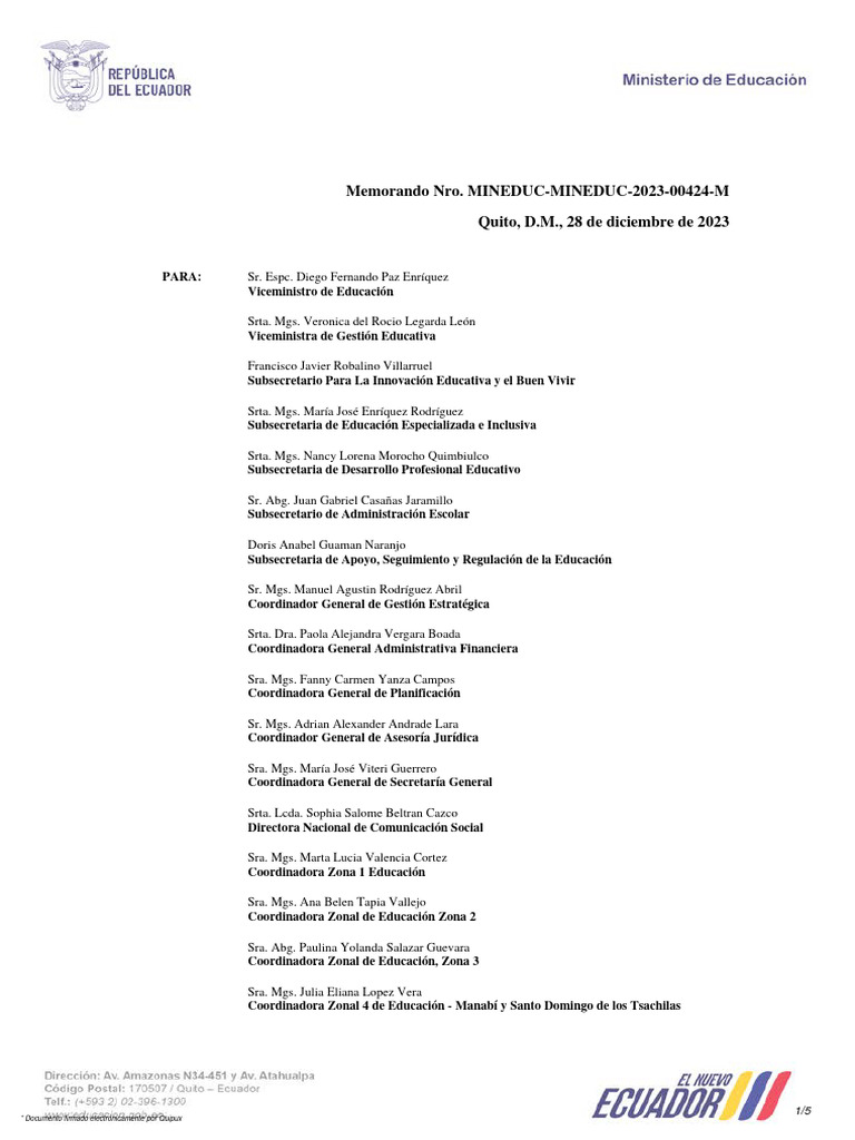 CRONOGRAMA ESCOLAR 20242025 MINEDUCMINEDUC202300424M PDF