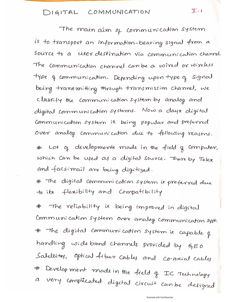 Introduction to Digital Communications PDF